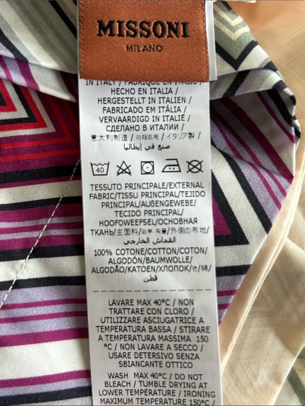 Missoni Home TREVOR Queen Duvet  & Shams Multicolor Chevron Bedding Set NEW $810